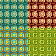 Seamless pattern with coffee beans N10