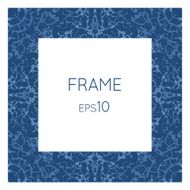 Vector frame with a texture of water