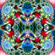 Multicolored Background with Spiral Pattern Collection - Oriental tales