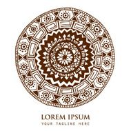 Ornamental round ethnic pattern N2