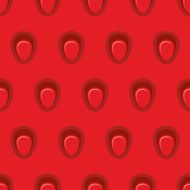 Juicy Strawberry seamless pattern Vector texture of ripe strawb