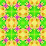 Beautiful symmetrical pattern of the flower petals in fractal de