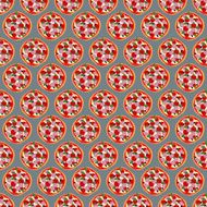 American Pizza seamless pattern Vector background food