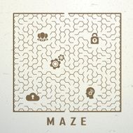 retro square labyrinth N2