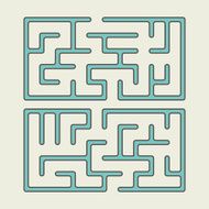 lovely blue square maze N2