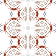 Seamless kaleidoscope texture or pattern on white background 5