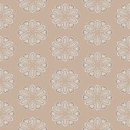 Seamless ornate pattern in brown