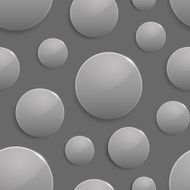 Black and white colored circles with light spot reflection