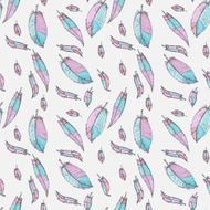 Seamless pattern with feathers N38