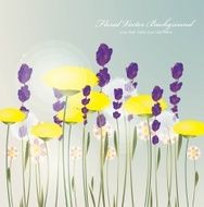 Stylish floral background N8