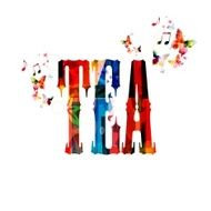 Tea colorful inscription