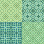 Set of four seamless geometric patterns N2