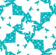 Abstract Butterfly Shapes Over Blue