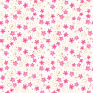 little cute watercolor flowers seamless pattern N5