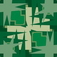 Seamless Green Squares and Star Shapes