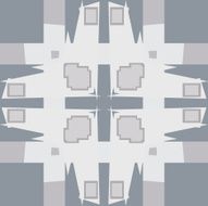 Gray Pointy Corner Pattern