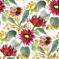 Watercolor Flowers N76
