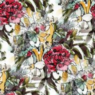 Watercolor Flowers N78