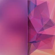 abstract background consisting of purple pink triangles