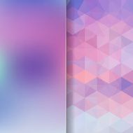 abstract background consisting of pink blue violet triangles