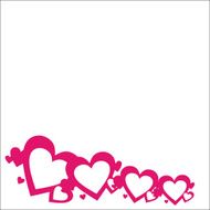 background to Valentine&#039;s Day with hearts Vector EPS10