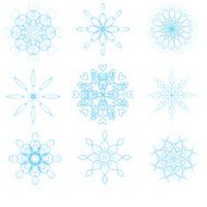 snowflakes set N4