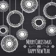 Merry Christmas and Happy New Year Abstract purple background with