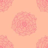 Seamless roses pattern Vector illustration N10
