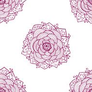 Seamless roses pattern Vector illustration N11