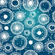 Abstract seamless winter background with snowflakes N2