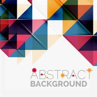 Abstract geometric background Modern overlapping triangles N154