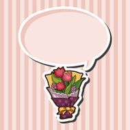 flower bouquet theme elements vector eps N20