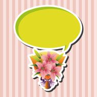 flower bouquet theme elements vector eps N30