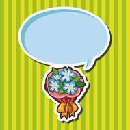 flower bouquet theme elements vector eps N36