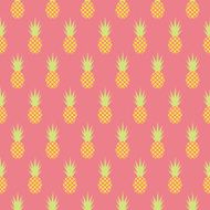 Seamless pineapple pattern background