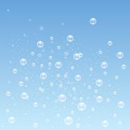 Blue Bubbles Background Vector