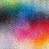colorful crystal pattern design