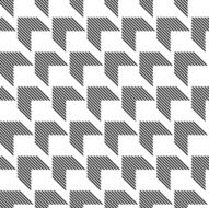 Black and white geometric seamless pattern abstract background N48
