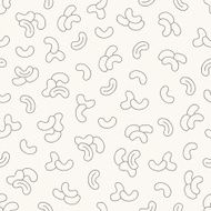 Seamless pattern with cashews