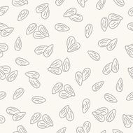 Seamless pattern with almonds