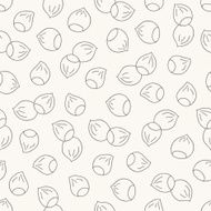 Seamless pattern with chestnuts