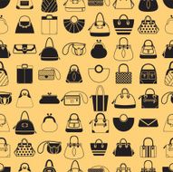 Seamless pattern with elegant bags and purses N2
