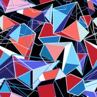 abstract pattern of structure polygons
