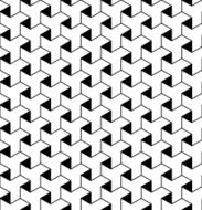 Black and white geometric seamless pattern N167