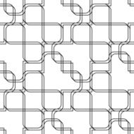 Black and white geometric seamless pattern with line N10