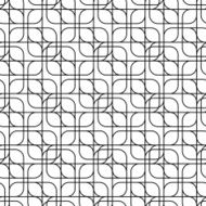 Black and white geometric seamless pattern with line N12