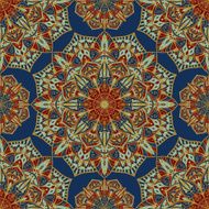 Oriental ornament with gold contours
