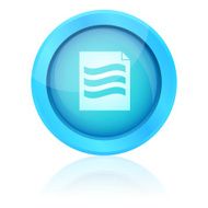 Blue vector document button