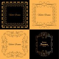 Collection of four stylish elegant frame N3