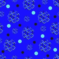 Geometric blue abstract seamless background